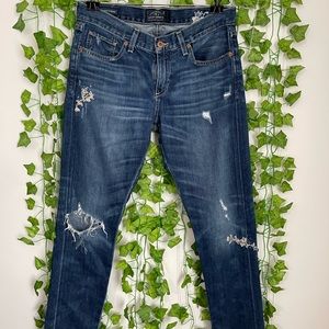 Lucky Brand Floral Embroidered Jeans